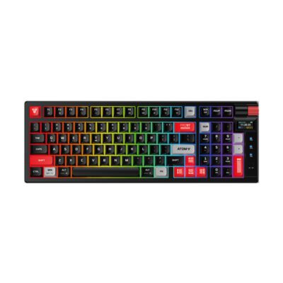 KEYBOARD (คีย์บอร์ด) FANTECH MK918 ATOM PRO97 (BLACK) WIRELESS (RED SWITCH) (EN/TH) (2Y)