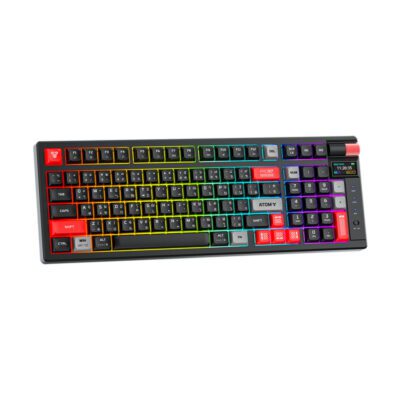 KEYBOARD (คีย์บอร์ด) FANTECH MK918 ATOM PRO97 (BLACK) WIRELESS (RED SWITCH) (EN/TH) (2Y) - Image 2