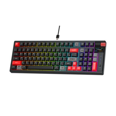 KEYBOARD (คีย์บอร์ด) FANTECH MK918 ATOM PRO97 (BLACK) WIRELESS (RED SWITCH) (EN/TH) (2Y) - Image 3