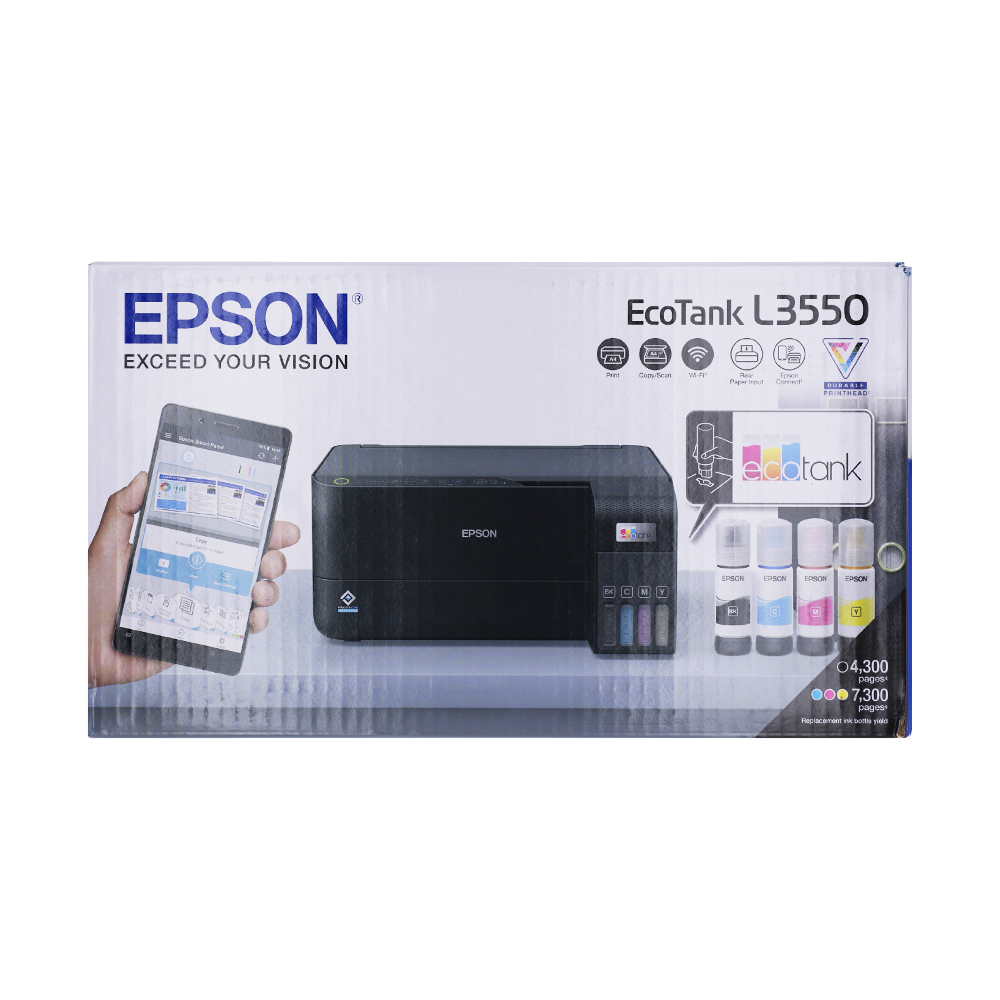 PRINTER (เครื่องพิมพ์ไร้สาย) EPSON ECOTANK L3550 INK TANK PRINTER - Image 10
