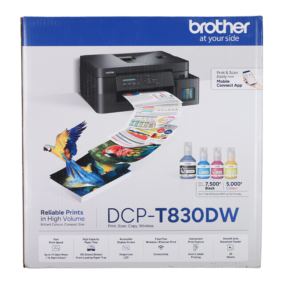 INKJET PRINTER (เครื่องพิมพ์อิงค์เจ็ท) BROTHER DCP-T830DW - Image 11