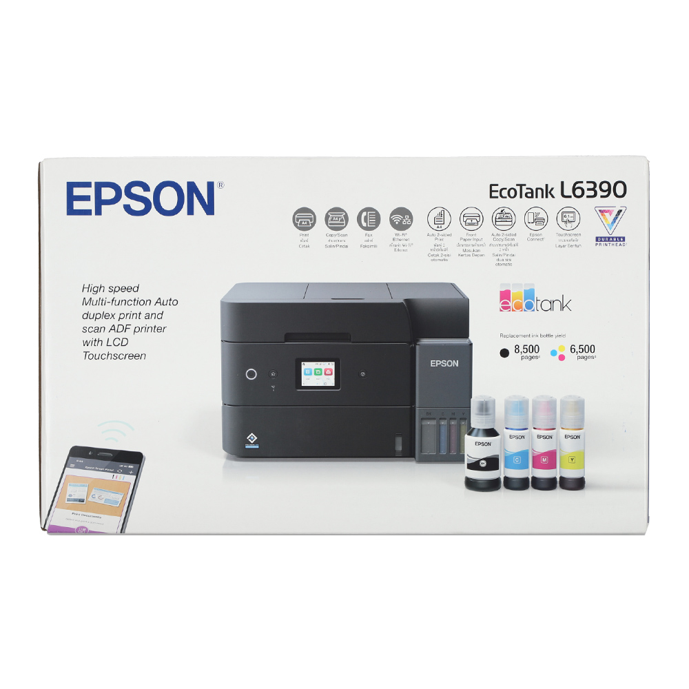 INKJET PRINTER (เครื่องพิมพ์อิงค์เจ็ท) EPSON ECOTANK L6390 - A4 WI-FI DUPLEX ALL-IN-ONE - Image 11