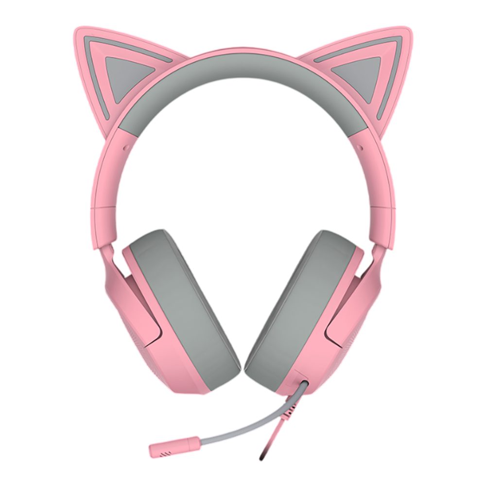 HEADSET (หูฟัง) RAZER KRAKEN KITTY V3 X - QUARTZ