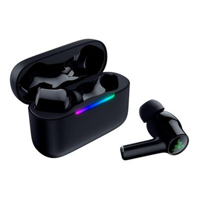 TRUE WIRELESS HEADPHONE (หูฟังทรูไวร์เลส) RAZER HAMMERHEAD V3 X HYPERSPEED - BLACK