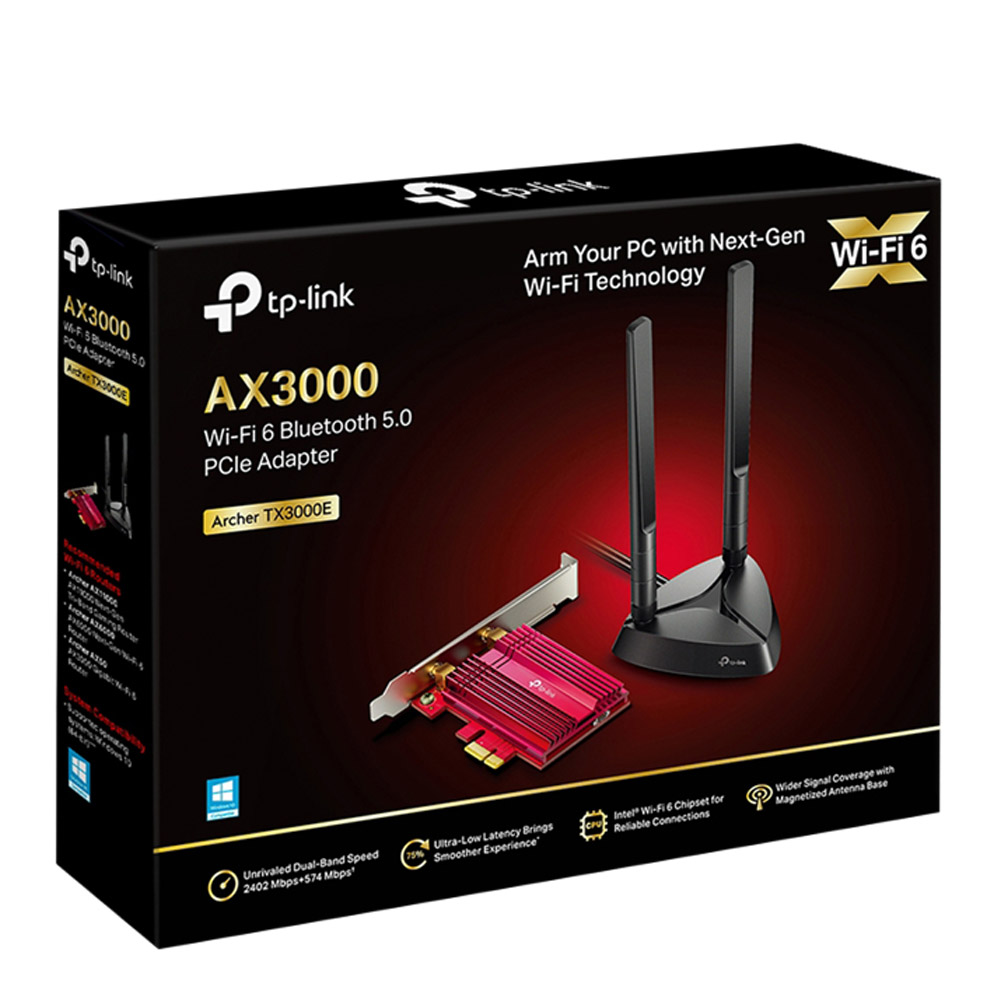 อุปกรณ์รับสัญญาณ TP-Link Network Archer TX3000E AX3000 PCI Express Adapter - Image 3