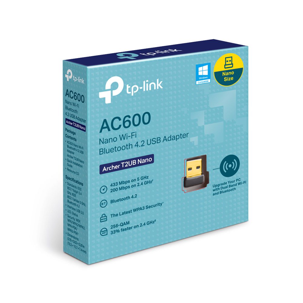 อุปกรณ์รับสัญญาณ TP-Link Network Archer T2UB Nano AC600 Nano Wi-Fi USB Adapter - Image 2