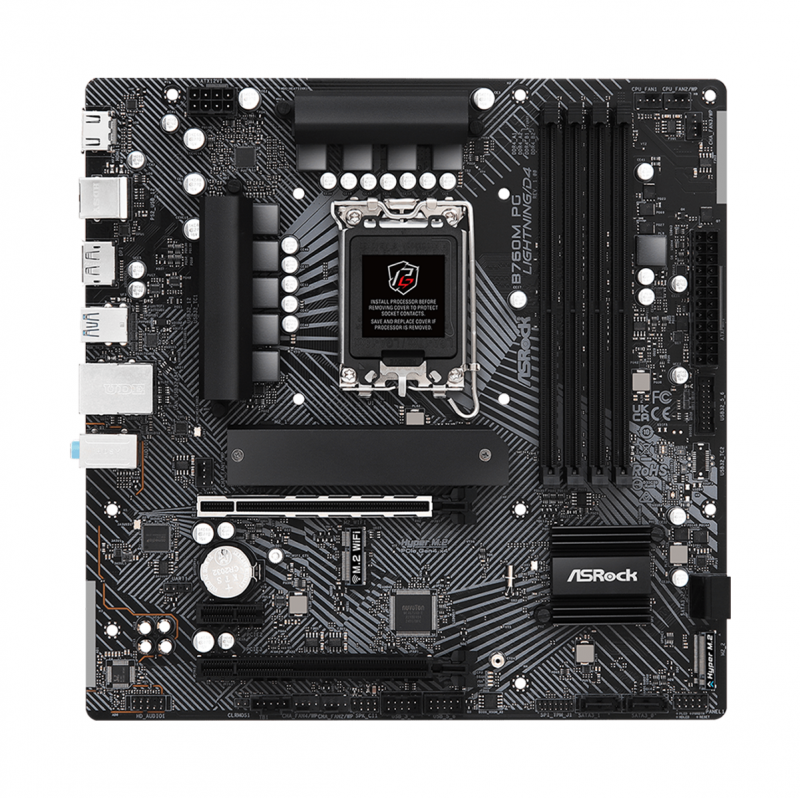 MAINBOARD (เมนบอร์ด) (1700) ASROCK B760M PG LIGHTNING DDR4 (3Y) - Image 2