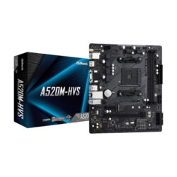 MAINBOARD (เมนบอร์ด)(AM4) ASROCK A520M-HVS (3Y)