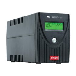 UPS (อุปกรณ์สำรองไฟ) ZIRCON AI-Plus 1000VA/630W BLACK (2Y)