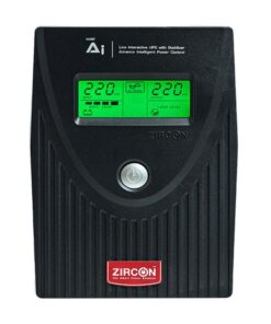 Alternative view of UPS (อุปกรณ์สำรองไฟ) ZIRCON AI-Plus 1000VA/630W BLACK (2Y)