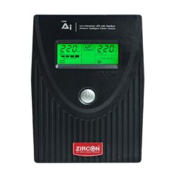 Alternative view of UPS (อุปกรณ์สำรองไฟ) ZIRCON AI-Plus 1000VA/630W BLACK (2Y)