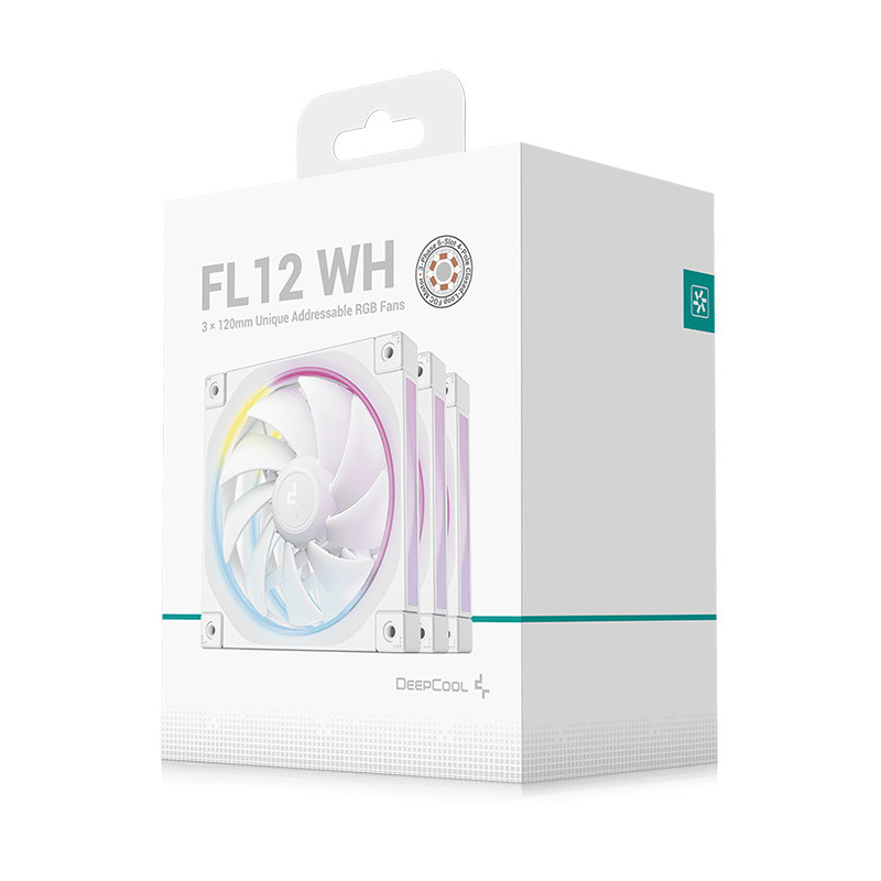 FAN (พัดลม) DEEPCOOL FL12 ARGB 3IN1 WHITE (R-FL12-WHAPN3-G) (2Y) - Image 8