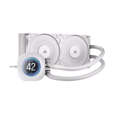 LIQUID COOLER (ชุดน้ำปิด) CORSAIR NAUTILUS 240 RS LCD WHITE (CW-9061032-WW) (5Y)
