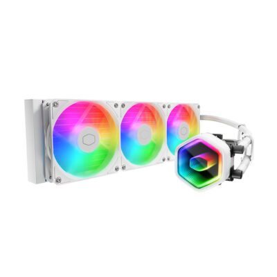 LIQUID COOLER (ชุดน้ำปิด) COOLER MASTER MASTERLIQUID 360 CORE II ARGB (WHITE) (MLW-D36M-A18PA-RW) (5Y)