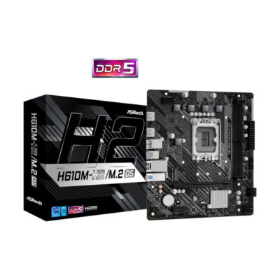 MAINBOARD (เมนบอร์ด)(1700) ASROCK H610M-H2/M.2-D5 (3Y)