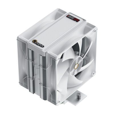 AIR COOLER (ซิงค์ลม) OCYPUS x iHAVECPU DELTA A40 DUAL FAN (WHITE) (2Y)