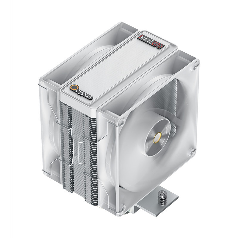 AIR COOLER (ซิงค์ลม) OCYPUS x iHAVECPU DELTA A40 DUAL FAN (WHITE) (2Y) - Image 2