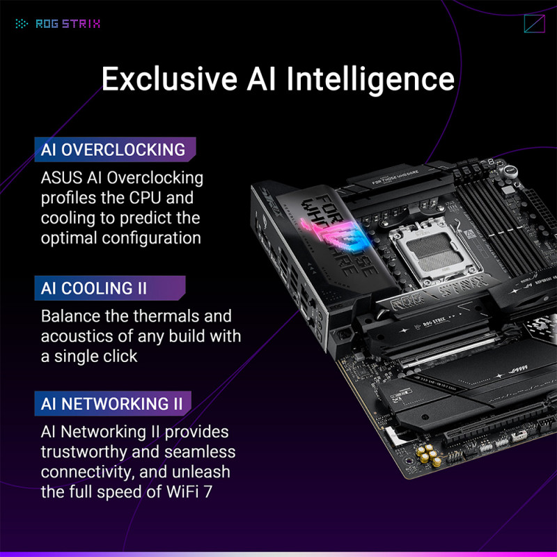 MAINBOARD (เมนบอร์ด)(AM5) ASUS ROG STRIX X870E-E GAMING WIFI (3Y) - Image 6