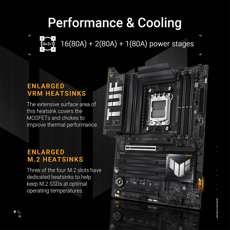 MAINBOARD (เมนบอร์ด)(AM5) ASUS TUF GAMING X870-PLUS WIFI (3Y) - Image 7