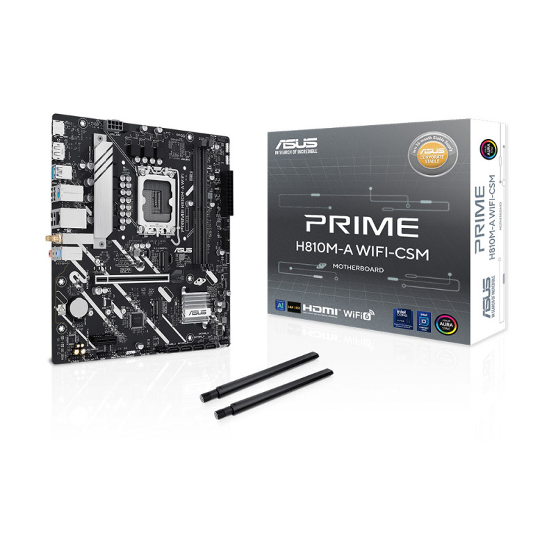 MAINBOARD (เมนบอร์ด)(1851) ASUS H810M-A-WIFI-CSM (3Y)