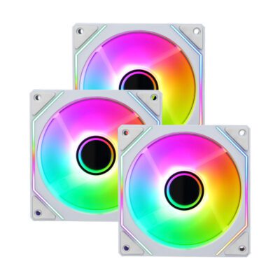 FAN (พัดลม) iHAVECPU FLOE 120 PACK3 REVERSE FAN (WHITE) (1Y)