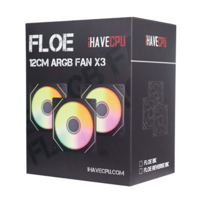 FAN (พัดลม) iHAVECPU FLOE 120 PACK3 REVERSE FAN (BLACK) (1Y) - Image 7