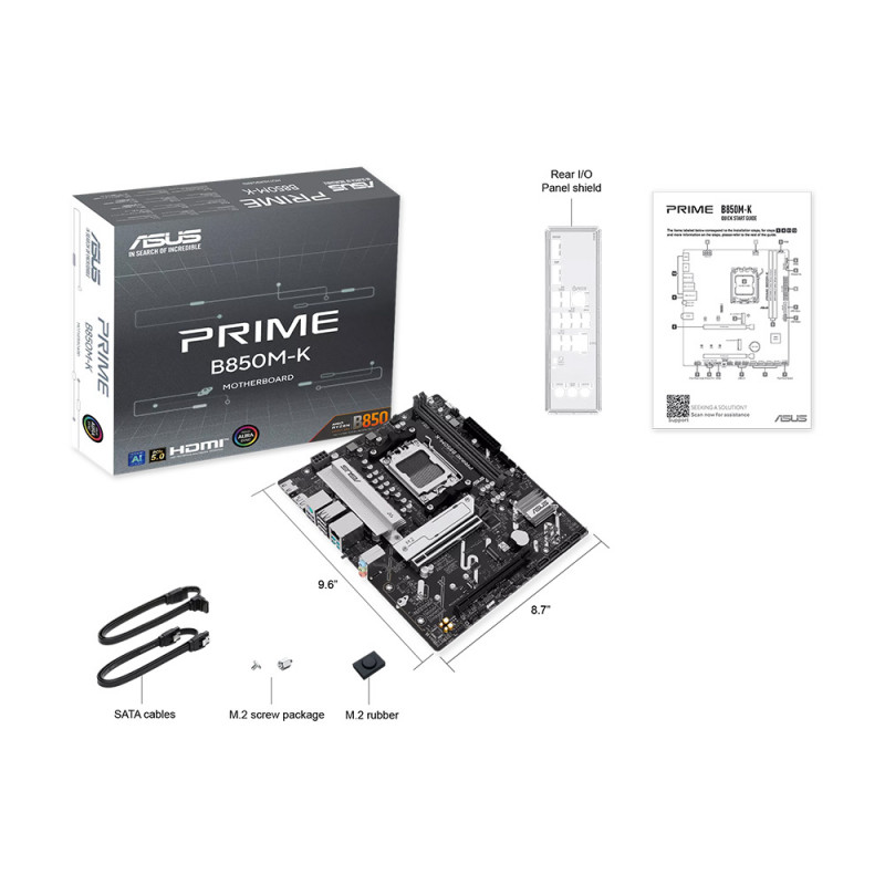 MAINBOARD (เมนบอร์ด)(AM5) ASUS PRIME B850M-K (3Y) - Image 7