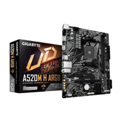 MAINBOARD (เมนบอร์ด)(AM4) GIGABYTE A520M H ARGB (REV.1.0) (3Y)