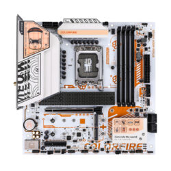 Alternative view of MAINBOARD (เมนบอร์ด)(1700) COLORFIRE B760M-MEOW WIFI D5 ORANGE (3Y)