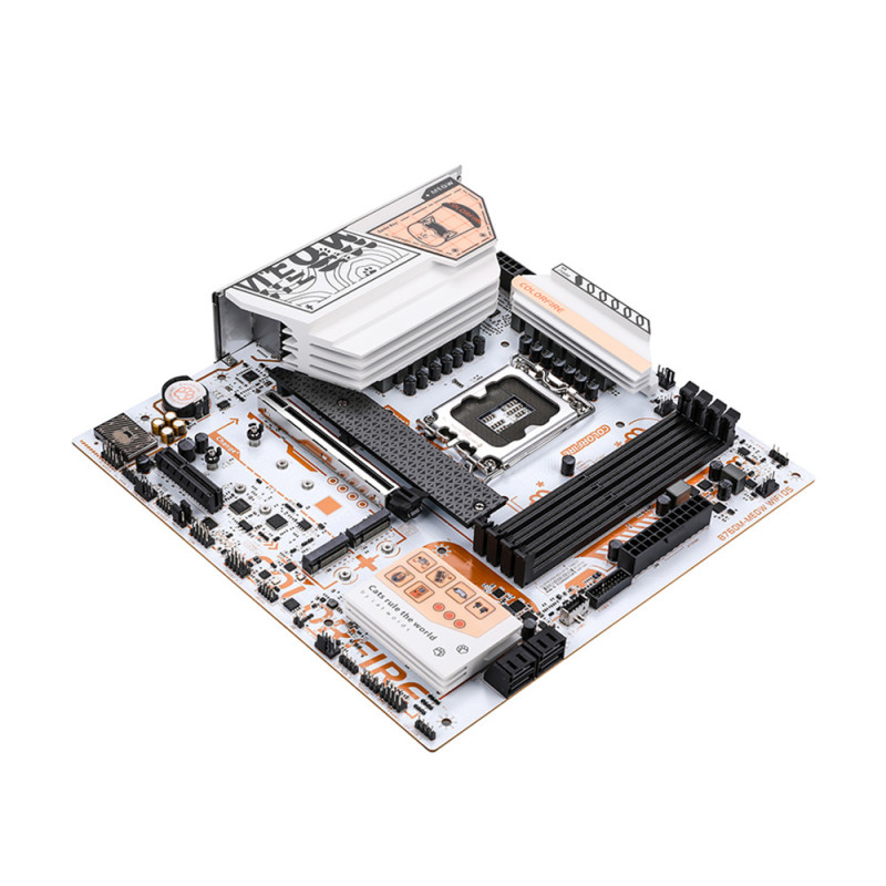 MAINBOARD (เมนบอร์ด)(1700) COLORFIRE B760M-MEOW WIFI D5 ORANGE (3Y) - Image 5