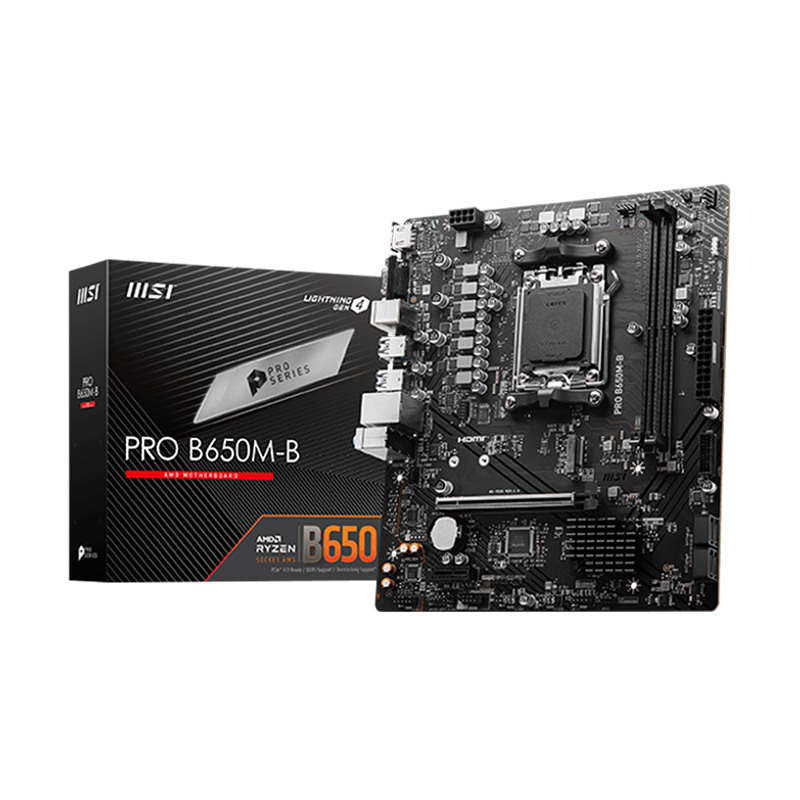 MAINBOARD (เมนบอร์ด)(AM5) MSI PRO B650M-B