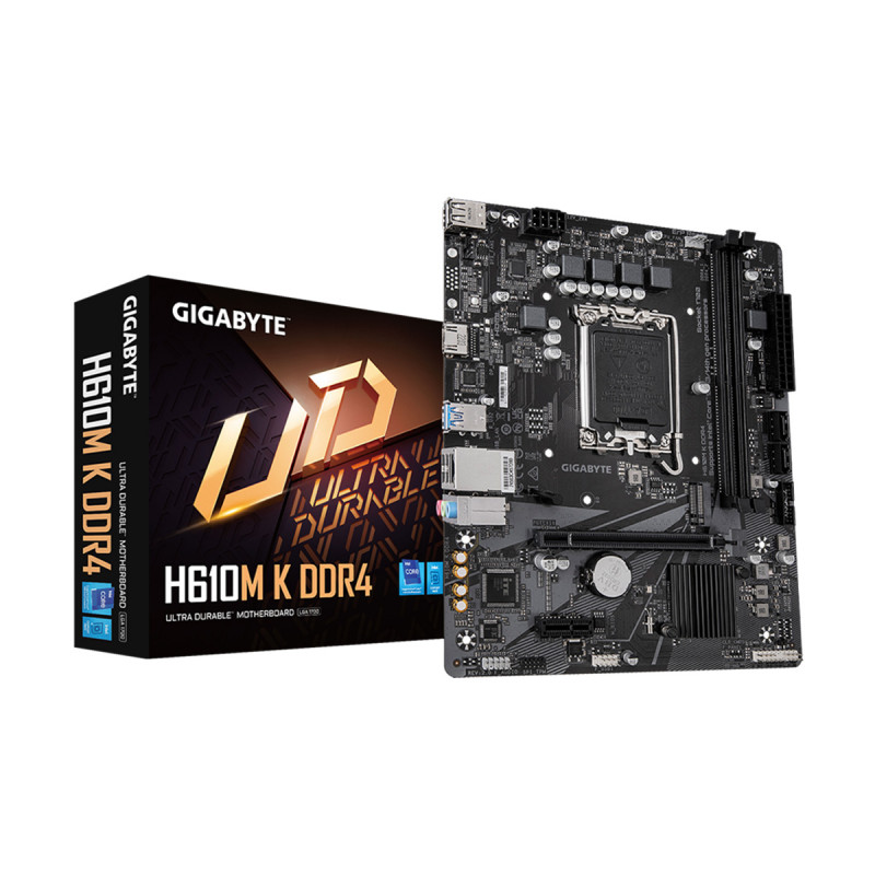 MAINBOARD (เมนบอร์ด)(1700) GIGABYTE H610M K DDR4 (REV.2.0) (3Y)