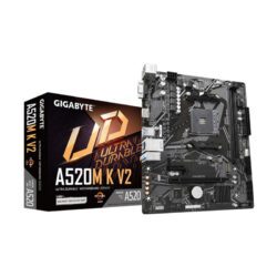 MAINBOARD (เมนบอร์ด)(AM4) GIGABYTE A520M K V2 (REV.1.1) (3Y)