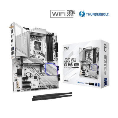 MAINBOARD (เมนบอร์ด)(1851) ASROCK Z890 PRO RS WIFI WHITE (3Y)