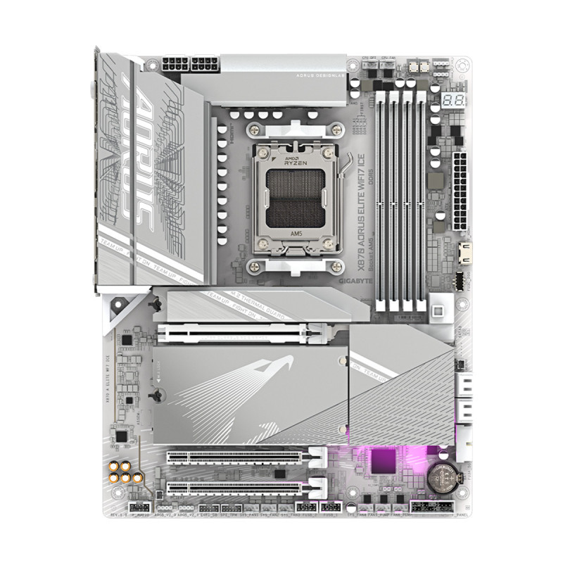 MAINBOARD (เมนบอร์ด)(AM5) GIGABYTE X870 AORUS ELITE WIFI7 ICE (REV.1.1) (3Y) - Image 2
