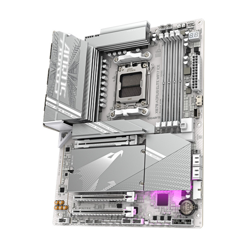 MAINBOARD (เมนบอร์ด)(AM5) GIGABYTE X870 AORUS ELITE WIFI7 ICE (REV.1.1) (3Y) - Image 4