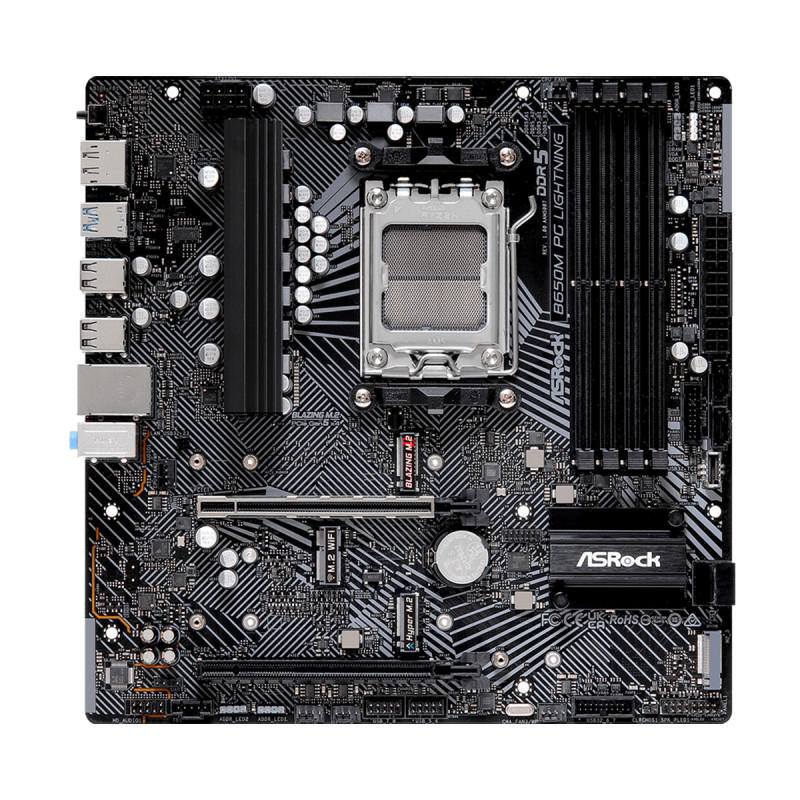 MAINBOARD (เมนบอร์ด)(AM5) ASROCK B650M PG LIGHTNING DDR5 (3Y) - Image 2