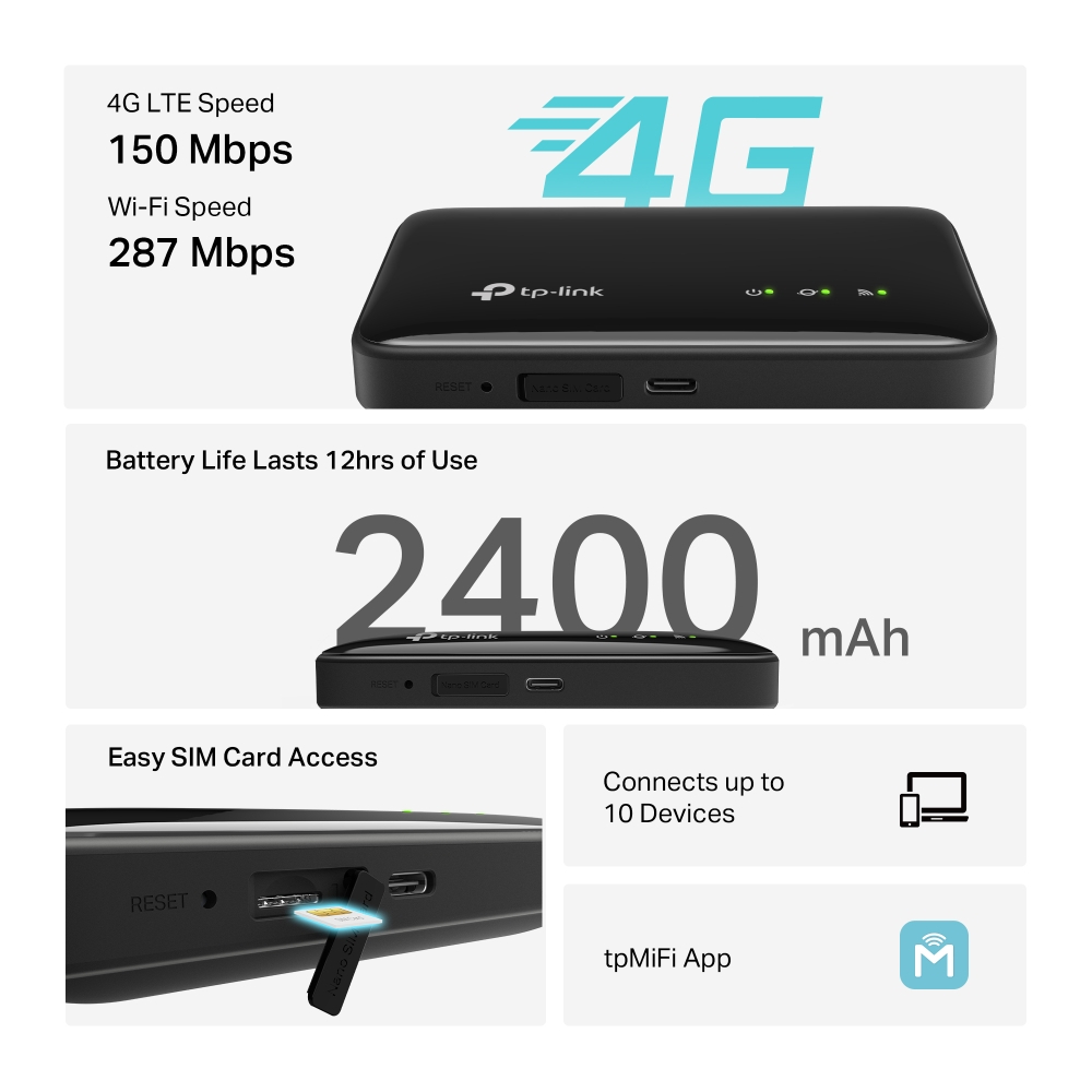 ไวไฟพกพา TP-Link M7005 4G LTE Mobile Wi-Fi - Image 5